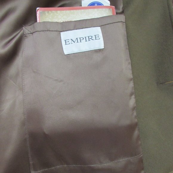 Cashmere Blend Men's Vintage Coat, Tessuto Italian - Picture 8 of 14